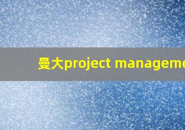 曼大project management